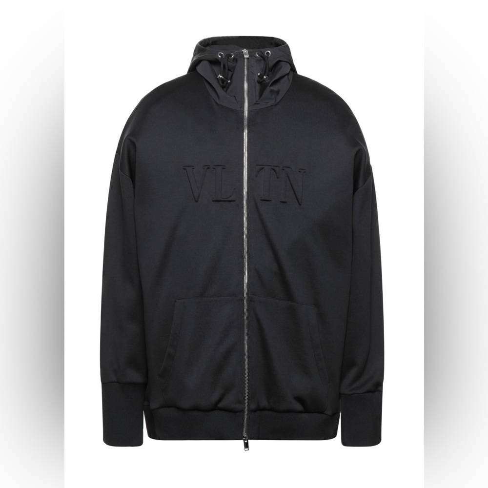 Valentino Garavani Hooded Track Jacket in Black Size XL